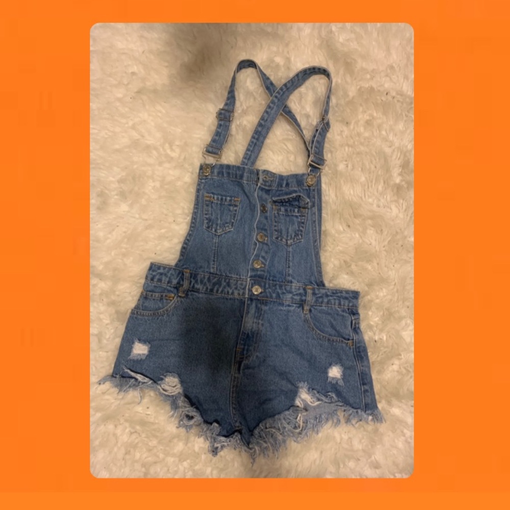 Short short overalls